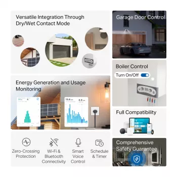 TP-Link TAPO S110E(UN) Smart Home -toimilaite kytkintoimilaite 7 kanavaa