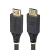 StarTech.com 50 cm (1.6ft) High Speed HDMI -kaapeli tarttuvilla pistokkeilla, 4K 60Hz/1440p 144Hz, HDR10/HDCP 2.2/ARC, 18Gbit/s, UHD HDMI -kaapeli TV:lle/näytölle/näyttölaitteelle, TPE-päällyste