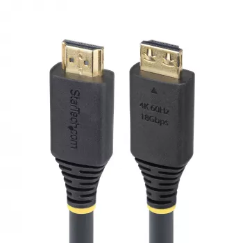 StarTech.com 7 m (23 ft) High Speed HDMI -kaapeli tarttuvilla liittimillä, 4K 60Hz/1440p 144Hz, HDR10/HDCP 2.2/ARC, 18Gbps, UHD HDMI -kaapeli TV/monitori/näyttö