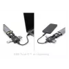 Kortinlukija DELOCK USB 5 Gbps SD- ja MicroSD-paikoilla, USB 3.2 Gen 1 Type-A/Type-C, kaapeli ja sovitin, musta/harmaa
