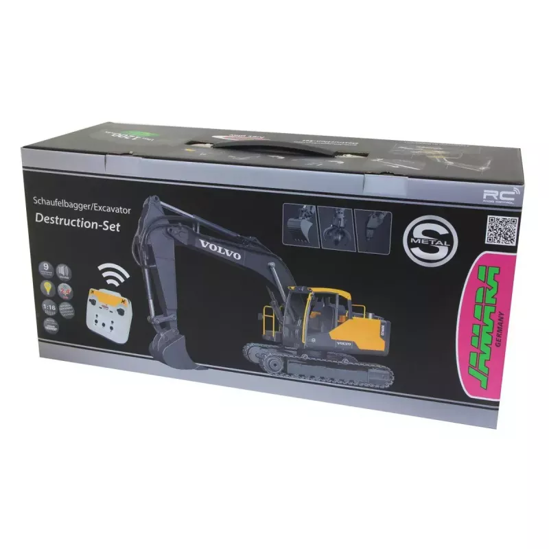 Kaivinkone Jamara 406300 kauko-ohjattava RC-malli, sähkömoottori, 1:16