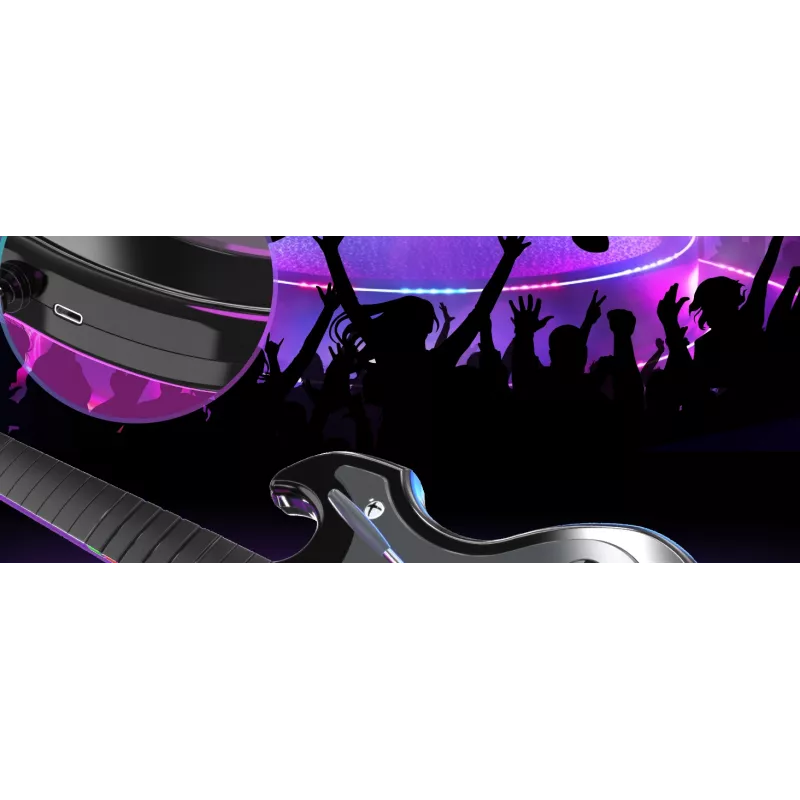 PDP Riffmaster musta, harmaa kitara analoginen / digitaalinen PC, Xbox One, Xbox Series S, Xbox Series X