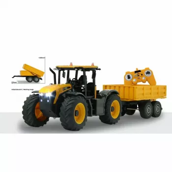 Traktori Jamara JCB Fastrac 1:24 sähkömoottori RC-malli lapsille