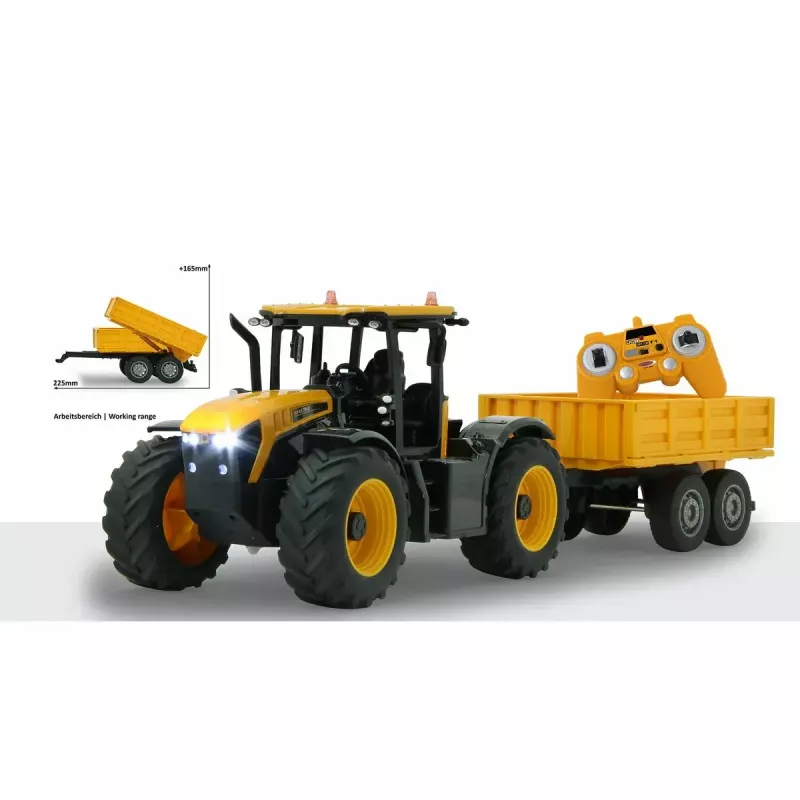 Traktori Jamara JCB Fastrac 1:24 sähkömoottori RC-malli lapsille