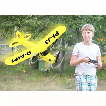 Lentokone Jamara Piper J3-CUB sähkömoottori 150 mAh 106 g