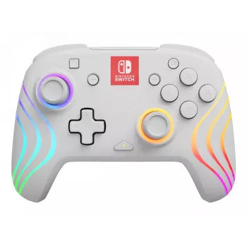 PDP Afterglow Wave valkoinen peliohjain analoginen / digitaalinen Nintendo Switch, Nintendo Switch OLED
