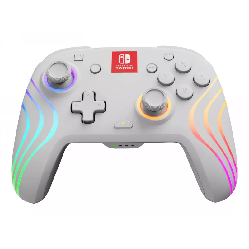 PDP Afterglow Wave valkoinen peliohjain analoginen / digitaalinen Nintendo Switch, Nintendo Switch OLED