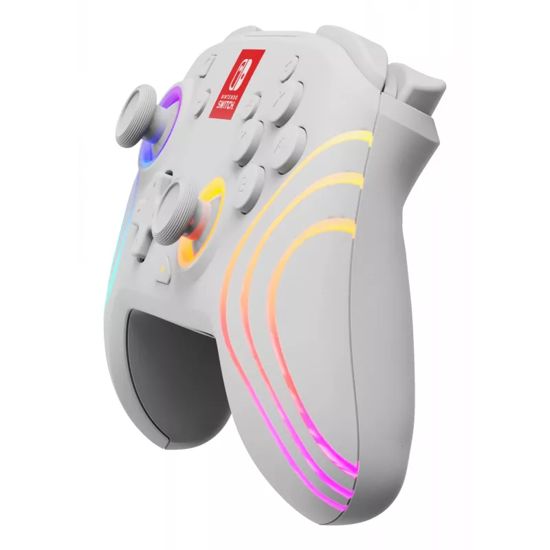 PDP Afterglow Wave valkoinen peliohjain analoginen / digitaalinen Nintendo Switch, Nintendo Switch OLED