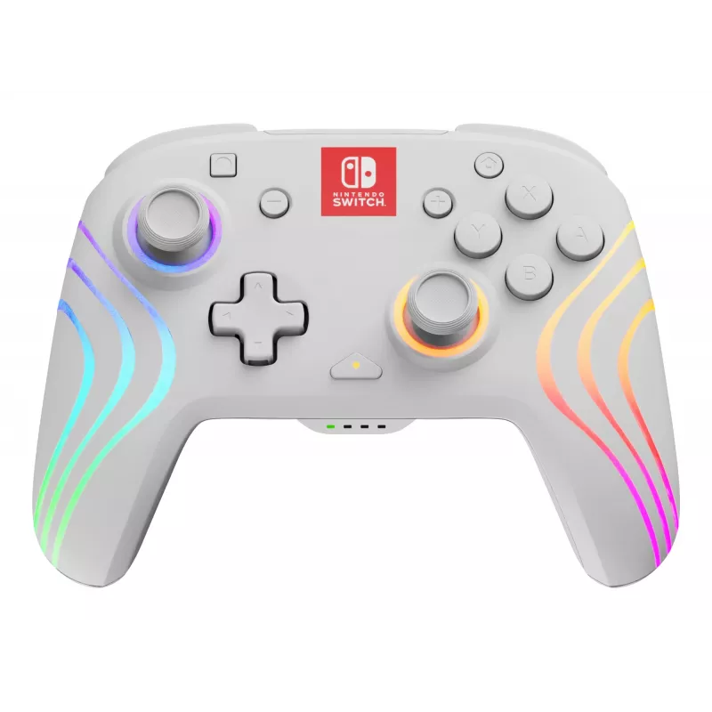 PDP Afterglow Wave valkoinen peliohjain analoginen / digitaalinen Nintendo Switch, Nintendo Switch OLED