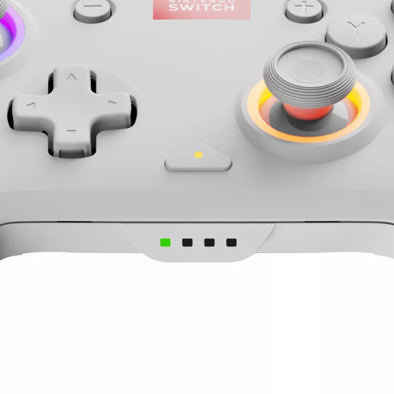 PDP Afterglow Wave valkoinen peliohjain analoginen / digitaalinen Nintendo Switch, Nintendo Switch OLED
