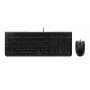 Langallinen Cherry CHERRY DC 2000 täysikokoinen USB-näppäimistö QWERTZ-asettelulla, 109 näppäintä, 1,8 m kaapeli, musta — sisältää hiiren