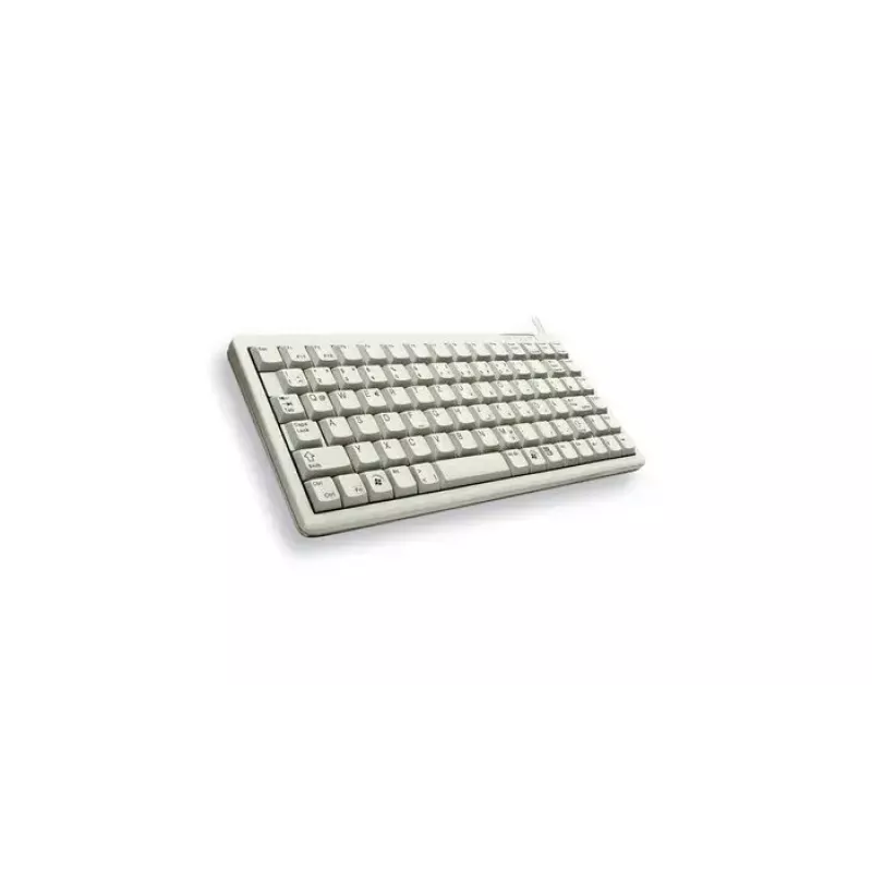 CHERRY G84-4100 COMPACT näppäimistö kaapelilla, USB/PS2, vaaleanharmaa, (QWERTY - UK)