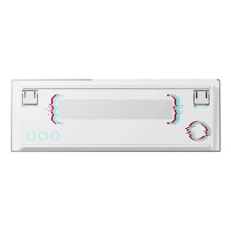 Langaton pelinäppäimistö CHERRY MX 8.2 Pro TMR — tenkeyless, QWERTZ saksa, USB + RF + Bluetooth, RGB, hopea/valkoinen