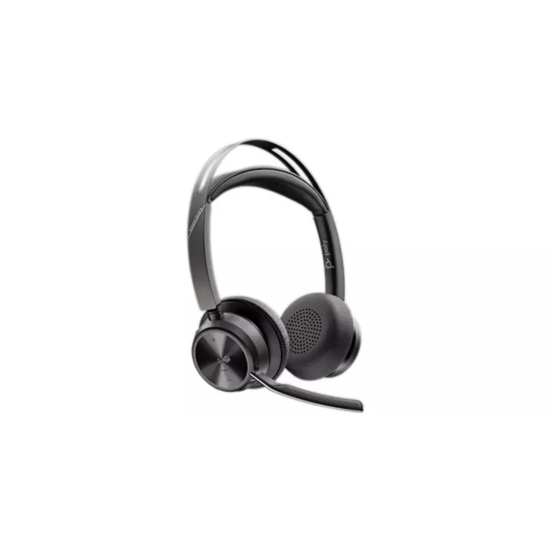 HP Poly Voyager Focus 2-M USB-C-C kuulokemikrofoni USB-C/A sovitin latausteline