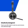 HP Poly Voyager Focus 2-M USB-C-C kuulokemikrofoni USB-C/A sovitin latausteline
