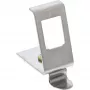 InLine Keystone-asennuskehys DIN-kiskoon, 1-portti, metalli