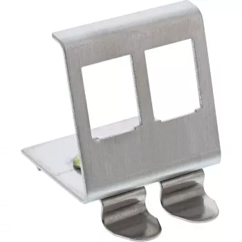 InLine Keystone-pidike DIN-kiskoon, 2-portti, metalli