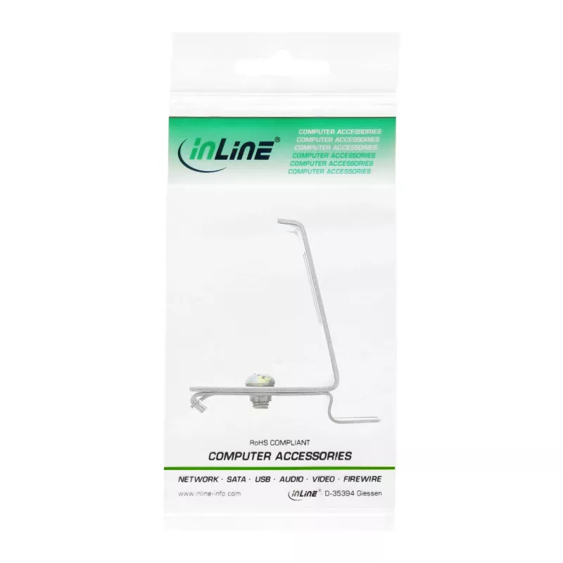 InLine Keystone-pidike DIN-kiskoon, 2-portti, metalli