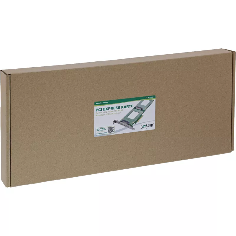 InLine 76660O sisäinen U.2 sovitin PCIe uros 4 Gbit/s