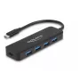 DeLOCK 64170 USB 3.2 Gen 1 Type-C -keskitin 5000 Mbit/s musta