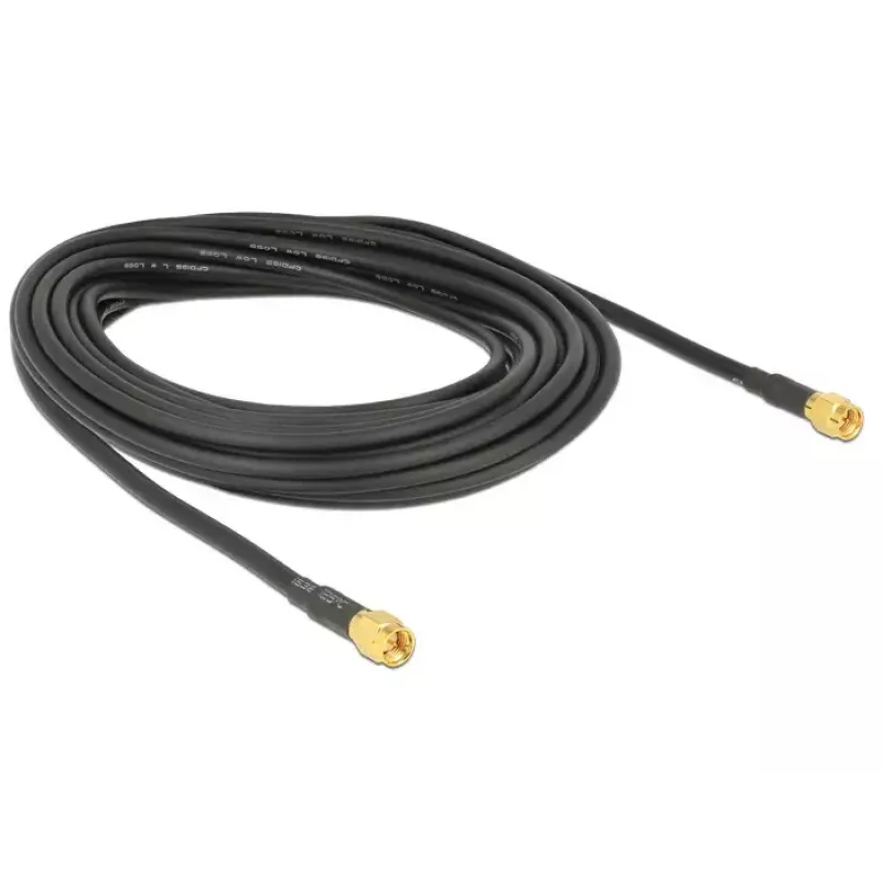 Koaksiaalikaapeli DeLOCK 88893 LMR195 10 m SMA musta