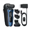 Braun Series 6 61-B1500s kalvosuunnittelukone trimmeri sininen