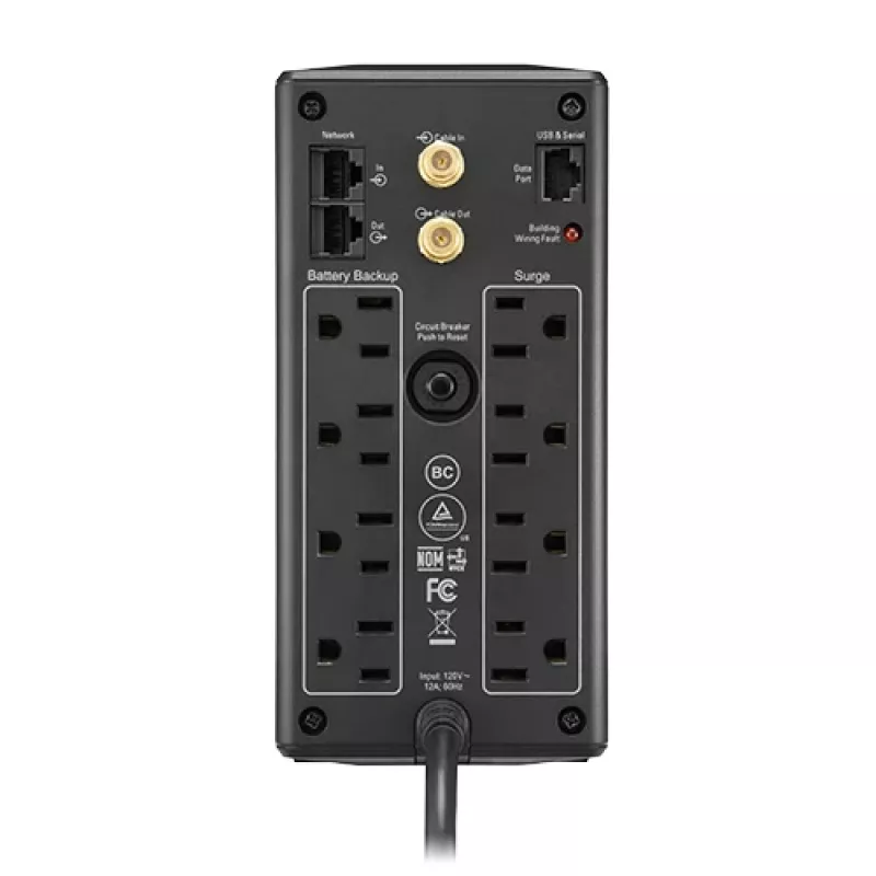 APC BX1000M keskeytymätön virransyöttö (UPS) Line-Interactive 1 kVA 600 W 8 AC-lähtöä