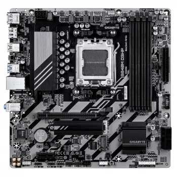 GIGABYTE B840M D3HP emolevy - AMD Ryzen 9000 -suorittimet, 8+2+2 vaiheinen VRM, jopa 8200MHz DDR5 (O.C), 2x PCIe 4.0 M.2, 1GbE LAN, USB 3.2 Gen 2