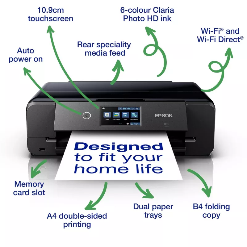 Epson XP-980 mustesuihku A3 5760 x 1440 DPI 28 ppm Wi-Fi