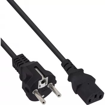 InLine B-16651A virtajohto musta 1,5 m virtapistoke Type-F C13-liitin