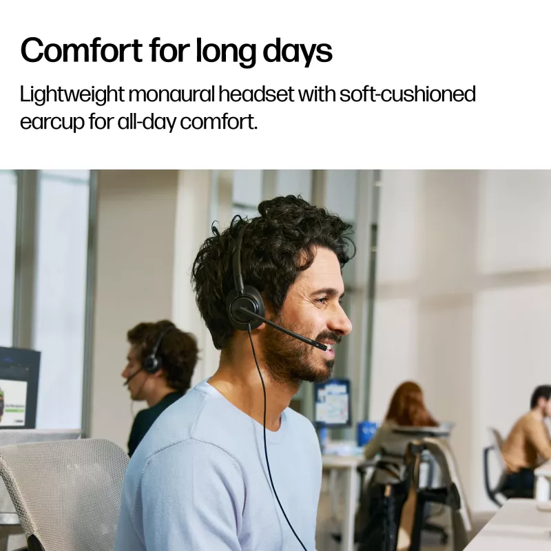 Johdollinen stereo-headset HP Poly Mission 425 Classic USB, over-ear, 126 g
