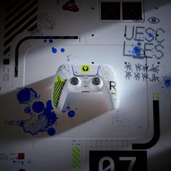 Sony DualSense Wireless Controller - Marathon Limited Edition valkoinen, vihreä Bluetooth/USB-peliohjain analoginen / digitaalinen Android, MAC, PC, PlayStation 5, iOS