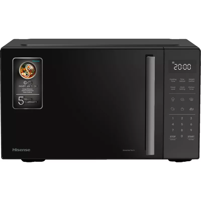 Hisense H23MOBS4HI musta yksittäinen mikroaaltouuni pöytämalli 23 L 900 W