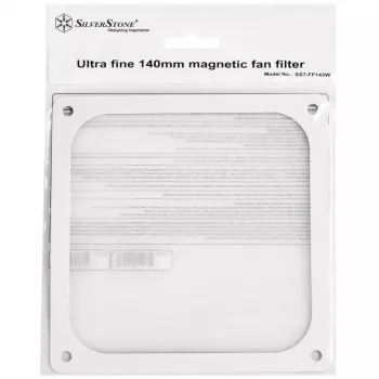 SilverStone SST-FF143W magneettinen pölysuodatin, 140 mm, valkoinen