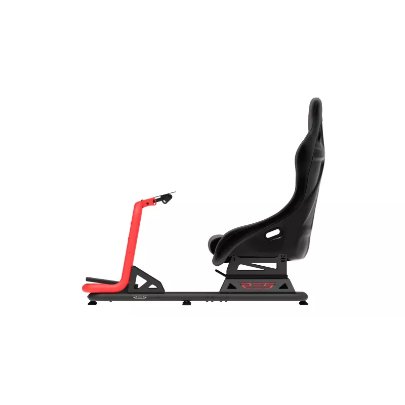 Res-Tech SIMPLY COCKPIT, kilpa-ajosimulaattorin ohjaamo, musta, punainen, 57 kg, Italia