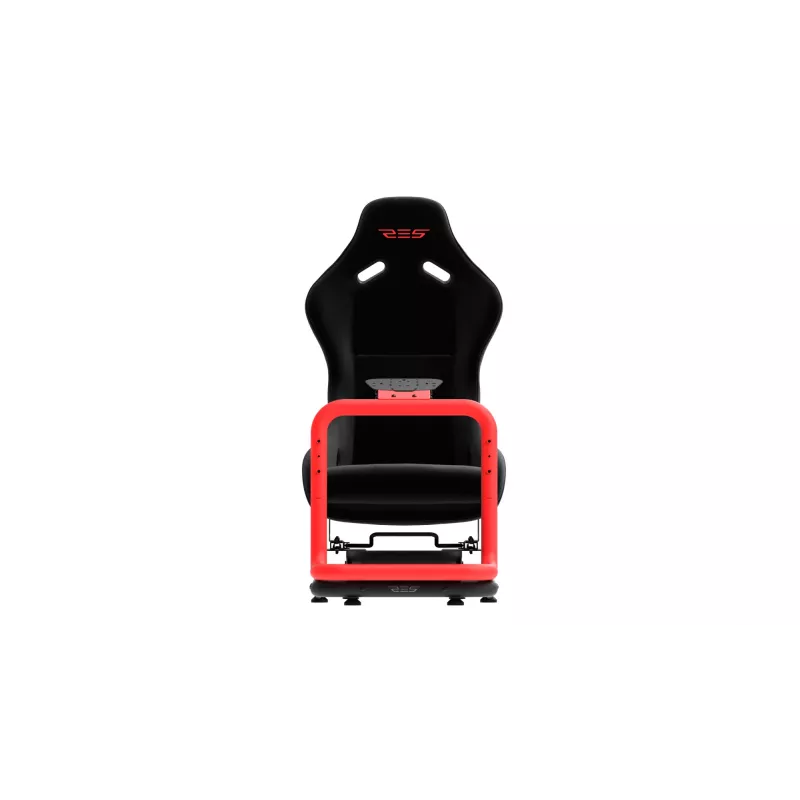 Res-Tech SIMPLY COCKPIT, kilpa-ajosimulaattorin ohjaamo, musta, punainen, 57 kg, Italia