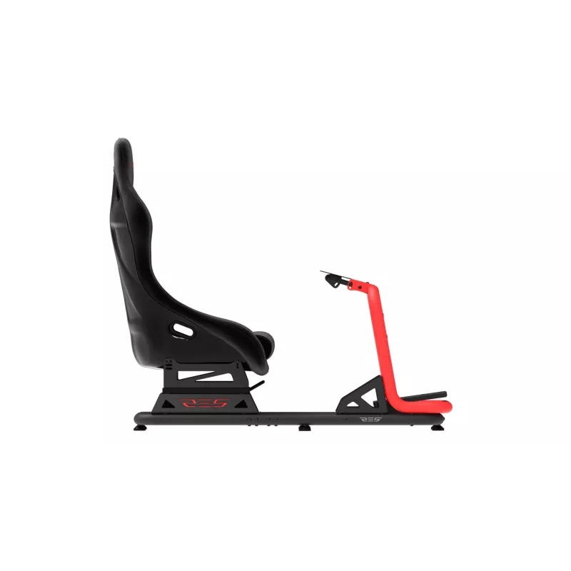 Res-Tech SIMPLY COCKPIT, kilpa-ajosimulaattorin ohjaamo, musta, punainen, 57 kg, Italia