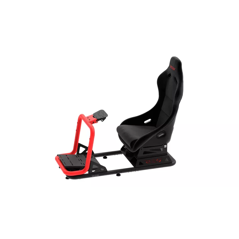 Res-Tech SIMPLY COCKPIT, kilpa-ajosimulaattorin ohjaamo, musta, punainen, 57 kg, Italia