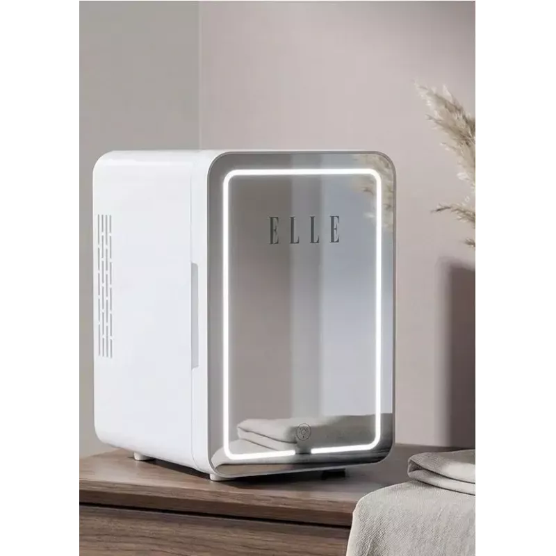 Minijääkaappi LED-meikkipelillä Elle ESDAF01WHEU 6 l valkoinen