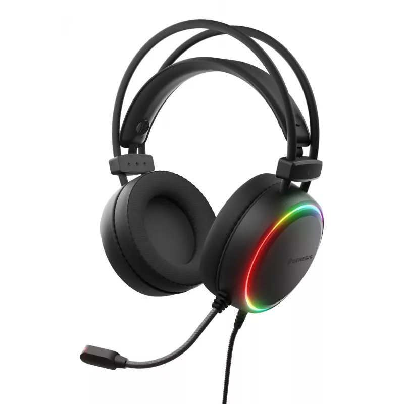 Headset Genesis NSG-2307 langalliset pelikuulokkeet, korvan ympäri, 20–20000 Hz, 2,2 m kaapeli, musta
