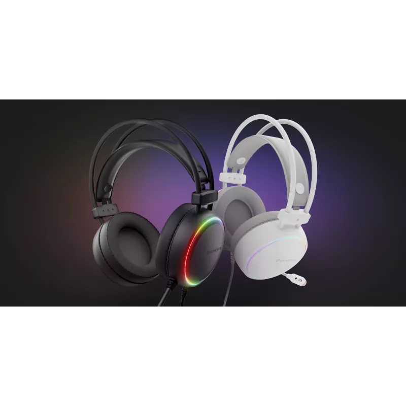 Headset Genesis NSG-2307 langalliset pelikuulokkeet, korvan ympäri, 20–20000 Hz, 2,2 m kaapeli, musta