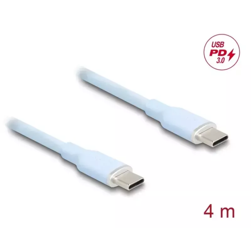 DeLOCK USB-kaapeli USB 2.0 4 m USB-C sininen 81236