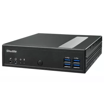 Shuttle XPC ohut Barebone DL40N, Intel N150, 1x DDR5, 2x LAN (2x 2,5Gbit), 2xCOM,1xHDMI,1xDP, 1x VGA, tuuletinon, 24/7 jatkuva käyttö