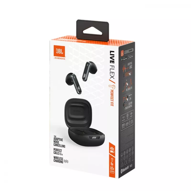 JBL LIVE FLEX Headset True Wireless Stereo (TWS) In-Ear puhelut/musiikki Bluetooth musta