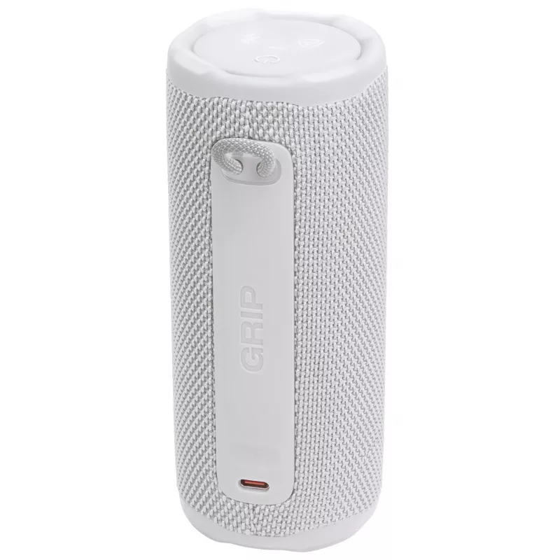JBL Grip mono-kaiutin valkoinen — 16 W RMS, Bluetooth, USB-C, sisäänrakennettu akku