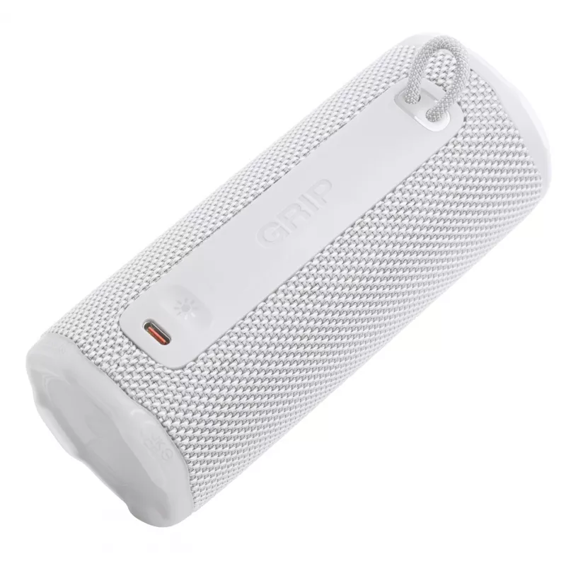 JBL Grip mono-kaiutin valkoinen — 16 W RMS, Bluetooth, USB-C, sisäänrakennettu akku