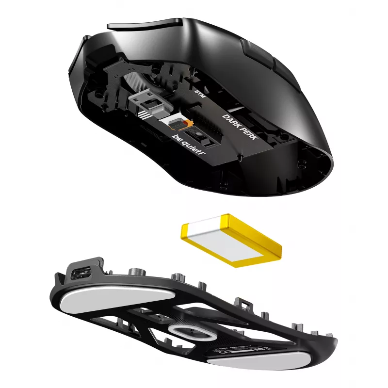 be quiet Dark Perk | Sym -pelihiiri oikeakätisille RF langaton + USB Type-C optinen 32000 DPI