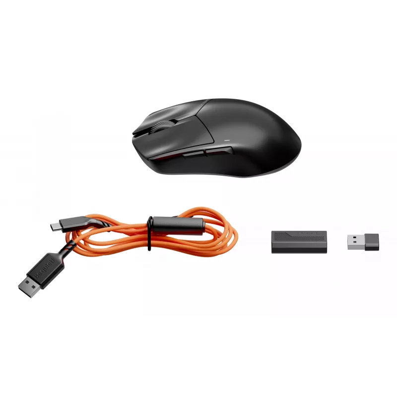 be quiet Dark Perk | Sym -pelihiiri oikeakätisille RF langaton + USB Type-C optinen 32000 DPI