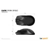 be quiet Dark Perk | Ergo -pelihiiri oikeakätisille RF langaton + USB Type-C optinen 32000 DPI