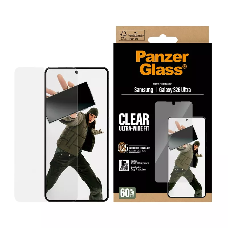 PanzerGlass ® näytönsuoja Samsung Galaxy S26 Ultra | Ultra-Wide Fit EasyAlignerilla